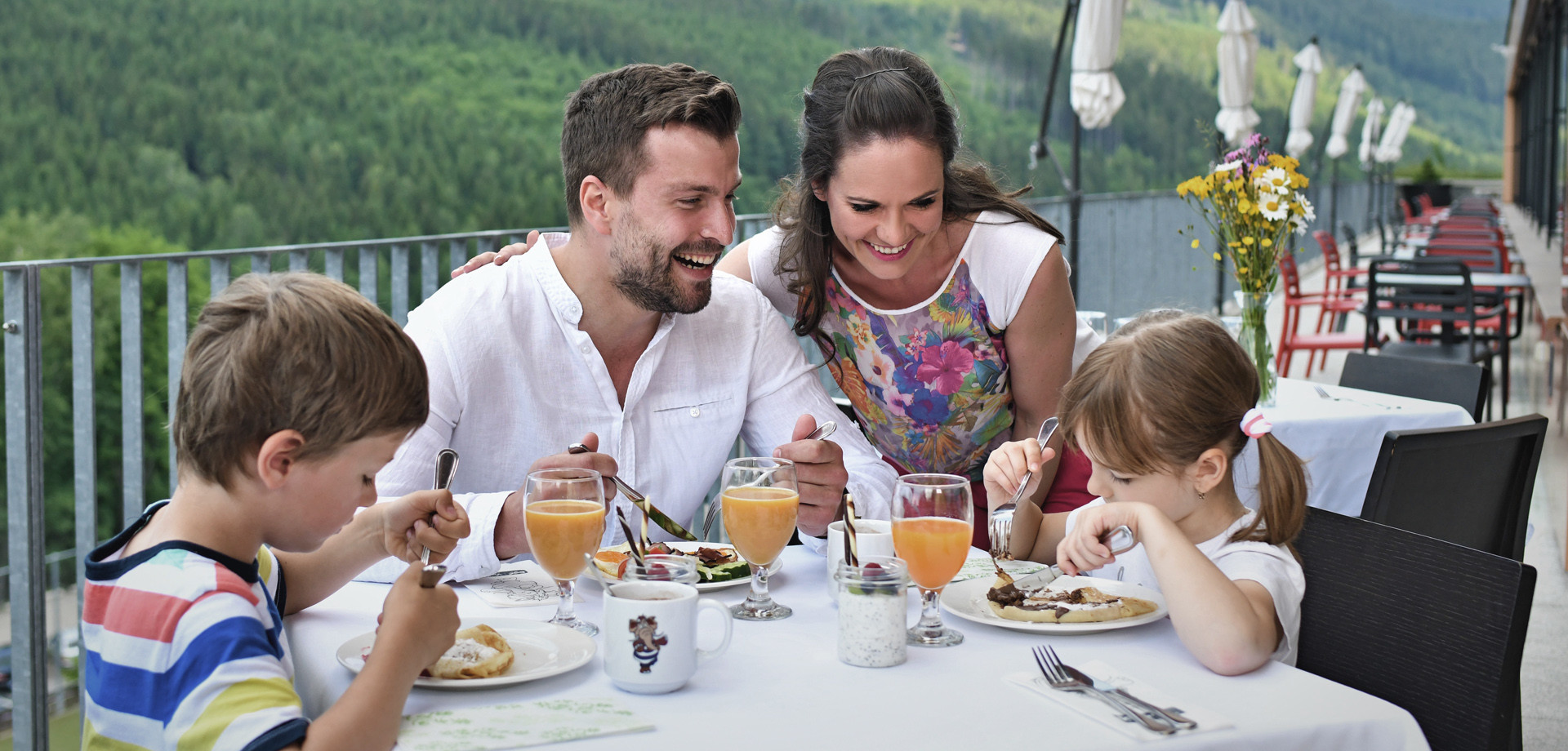 …together at the table