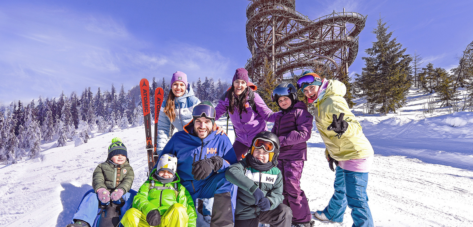 Winter holiday in the mountains