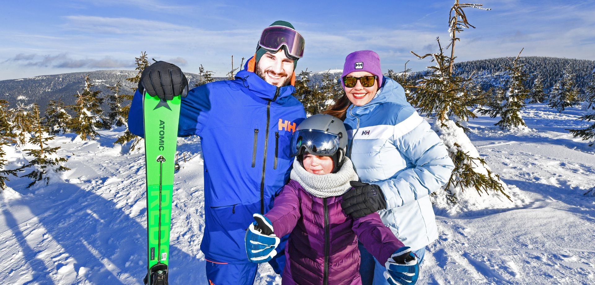 Winter holiday in the mountains